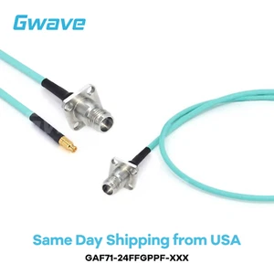 2.4mm 4 Hole Flange Female to GPPO Female RG-405SS Flexible Cable | DC-50GHz - Picture 1 of 9