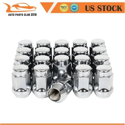 20 Pcs 12x1.75 Lug Nuts For Ford F-150 Lincoln Navigator Volvo V70 S70 C70 Base - Imagem 1 de 4