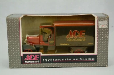 ERTL ACE Hardware 1925 Kenworth Delivery Truck Bank Black Red Diecast 1:34 - Image 1 of 4