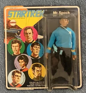 Vintage 1974 Mego Mr Spock Star Trek Action Figure complete 8" New In Package - Picture 1 of 2