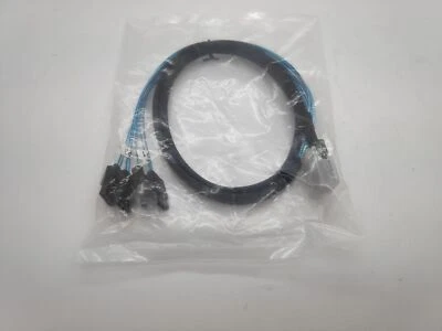 Mini 12Gbps SAS SFF-8087 36Pin to 4 SATA 7Pin HDD Hard Drive Splitter Cable 1M - Image 1 of 3