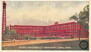 Hood's Sarsaparilla Laboratory Lowell Massachusetts 1905c Werbepostkarte - Bild 1 von 2