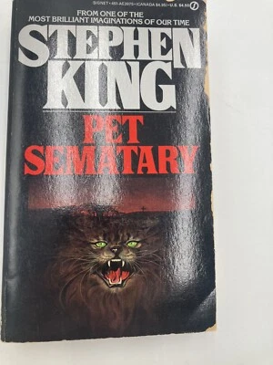 PET SEMATARY by Stephen King True First Signet Printing November 1984 Paperback Foto 1 de 4