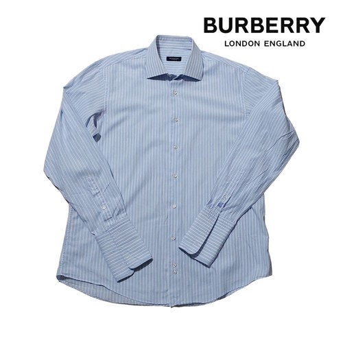 Burberry London Shirt Uomo Casuel Button Down Regular Fit Colore Blu Taglia XL