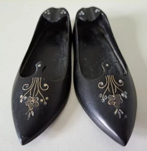 Vintage Miniature Metal Ashtray X 2 Shoe/Slipper Shape- Travel/Portable Pocket - Picture 1 of 9