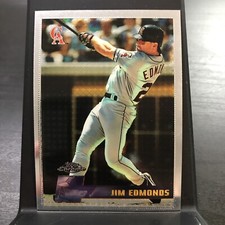 1996 Topps Chrome #50 Jim Edmonds California Angels