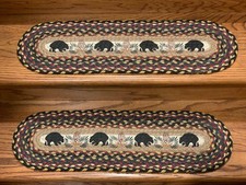Bear and Pinecone Print Stair Tread