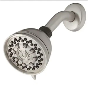 Waterpik 6-Spray Pattern Fixed Adjustable Shower Head in Brushed Nickel - Picture 1 of 5