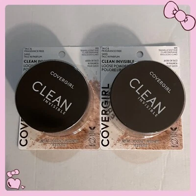 2X CoverGirl Clean Invisible Loose Powder # 105 Translucent Fair- 2 Lot - Image 1 of 2