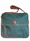 Polo Ralph Lauren Messenger Shoulder Bag Green Brown Strap Bookbag Portfolio