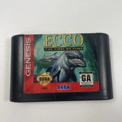 Ecco: The Tides of Time Sega Genesis Dolphin Game 1994, Tested - Image 1 of 4