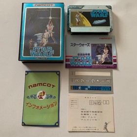 Star Wars W/box Instruction Famicom FC cartridge Namco Tested