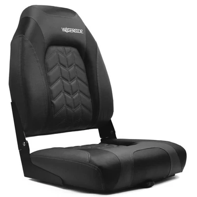 WATERSIDE Luxus High Back Bootssitz Steuersitz Bootsstuhl Angelstuhl mit Lehne, gepolstert