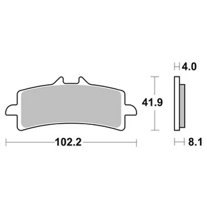Pastillas De Freno SBS SP Aprilia RSV 4 RF (RKL00 KE000) 1000 2015 2019 - Imagen 1 de 4