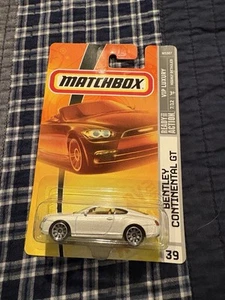Matchbox VIP Luxury 7/12 (2007) White Bentley Continental GT Toy Car #39 - Picture 1 of 2