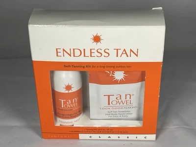 Желтовато-коричневый полотенце бесконечный классический желтовато-коричневый автозагар набор - 1 загар туман + 5 полотенец - Изображение 1 из 2