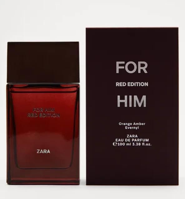 ZARA For Him Red Edition for Men 3.38 oz (100ml) EDP Spray RETAIL BOX - Image 1 of 1