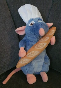 Disney Plüsch Ratatouille Ratte Remy mit Baguette + Kochmütze ca. 32cm Stofftier - Bild 1 von 3