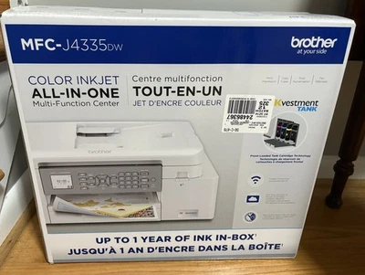 Brand New Brother MFC-J4335DW Color Inkjet All-In-One Printer - Image 1 of 2