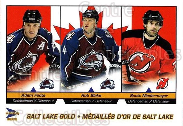 2002-03 McDonalds Pacific Salt Lake #2 Adam Foote, Rob Blake, Scott Niedermayer - Image 1 of 1
