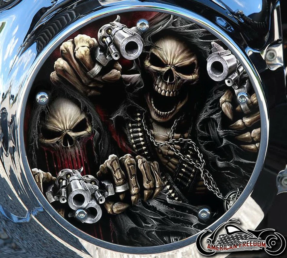 Harley Davidson 2019+ Softail Derby embrague cubierta primaria pistolero segador Foto 1 de 1