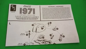 AMT #A1284M Coca Cola 1971 Volkswagen Superbug Gasser 1:25 Instructions   - Picture 1 of 2