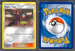 Pokemon Karte Hidden Fates HIF 59/68 Koga's Trap Uncommon Reverse Holo Trainer - Bild 1 von 1