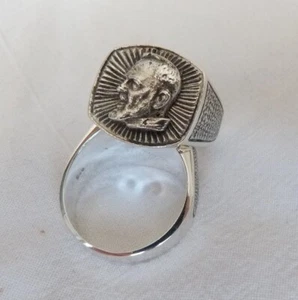 Pater Pio Ring Silber 925 - Bild 1 von 2