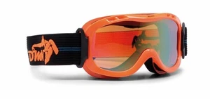 DMN Magic Double Junior Orange Fluo Safety Ski Goggles Snowboard Goggles - Picture 1 of 1