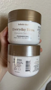 2X Infinite Aloe Vera Hidratante Cara Corporal Crema Loción Cuidado de la Piel 227g*2 - Imagen 1 de 2
