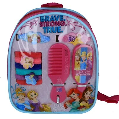 Juego de Mochila Accesorio para el Cabello Disney Princess Girls Deluxe - Rosa Foto 1 de 4