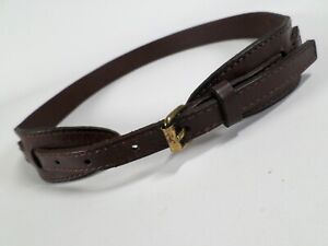 American Eagle Outfitters Leather Belt XS Small 28 Waist Roller Buckle Brown