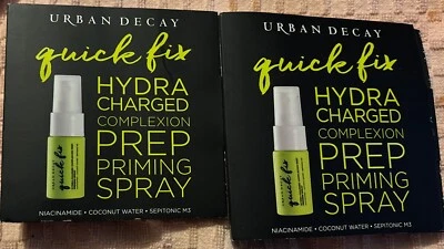 2 Urban Decay Quick Fix Hydra Charged  Complexion Prep  Priming Spray .5 Travel - Image 1 of 2