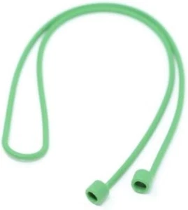 System-S 2x Silicone Retaining Strap Holder for AirPods Headphones IN Green - Zdjęcie 1 z 4