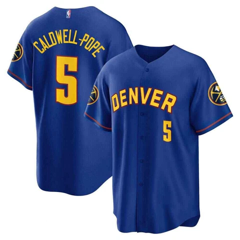 Kentavious Caldwell-Pope No.5 Baseball Jersey Fan Nuggets Fan Made Print S-5XL Cover