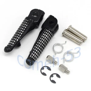 Front Footrest Pedals Foot Pegs For Kawasaki Z1000 ZX600 ZR1000 Ninja ZX6R EX250 - Picture 1 of 7