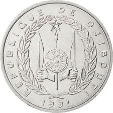 [#87382] Moneta, Dżibuti, 5 Francs, 1991, MS(63), Aluminium, KM:22