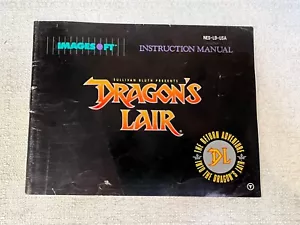 Dragon's Lair (Nintendo Entertainment System) NES Manual Book ONLY - Picture 1 of 3