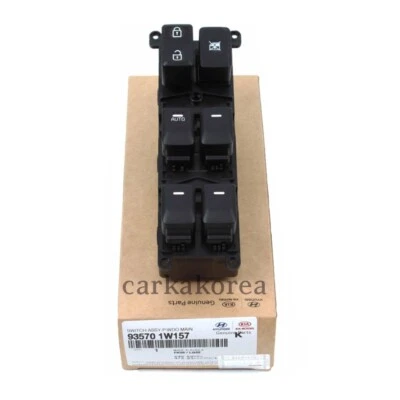 Genuine 935701W157 Power Window Switch Left AUTO UP & DOWN For KIA RIO 2012-2017 Foto 1 de 3