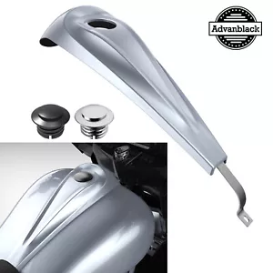 Brilliant Silver Low-Profile Tank Dash Console Fits Harley Davidson Touring 08+ - Picture 1 of 9