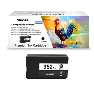952XL Ink Cartridge For HP 952 XL Compatible to HP OfficeJet Pro8710 8720 8730 - Picture 1 of 9