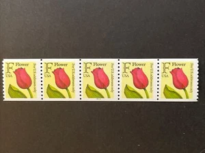 Estampillas de flores de tulipán con tasa F PNC5 29c de Estados Unidos placa Sc# 2518 2222 MNH - Imagen 1 de 1