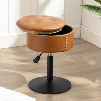 360°Swivel Vanity Stool Chair for Makeup Room, Height Adjustable Stool for Vanit - Image 1 of 4