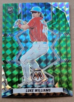 2022 Panini Mosaic Green Mosaic RC #257 Luke Williams Miami Marlins - Image 1 of 2