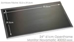 MONITOR FULL HD 24" 61cm 1920x1080 OPEN FRAME DISPLAY 12 VOLT MONITOR A BACCHETTA MN24 - Foto 1 di 6