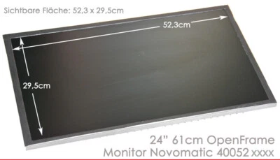 MONITOR FULL HD 24" 61cm 1920x1080 OPEN FRAME DISPLAY 12 VOLT MONITOR A BACCHETTA MN24 - Immagine 1 di 4