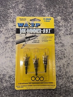 Martillo Wasp Jak SST 75 grano 3 hojas cabezas anchas modelo #3903SST Foto 1 de 2