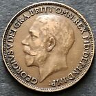 1921 Farthing  - 1/4D Bronze Coin - King George V