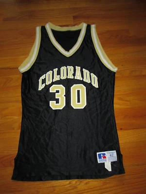 COLORADO BUFFALOES Vtg 80s 90s Russell Athletic basketball Game worn ? Jersey 42 - Image 1 of 4