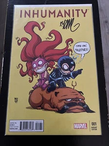 INHUMANITY #1 SKOTTIE YOUNG VARIANT MARVEL SIGNIERT (VON SKOTTIE) MIT COA! - Bild 1 von 1